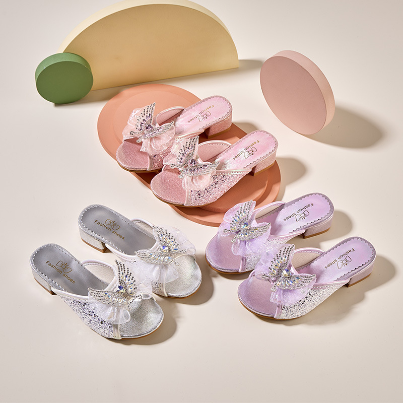 Kids Indoor Outdoor Slippers - Summer Kids slippers Princess Slip-On Sandals