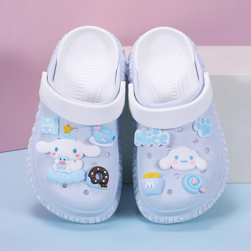 Kids Indoor Outdoor Slippers - Anime Cinnamoroll Children Garden Slippers Shoes