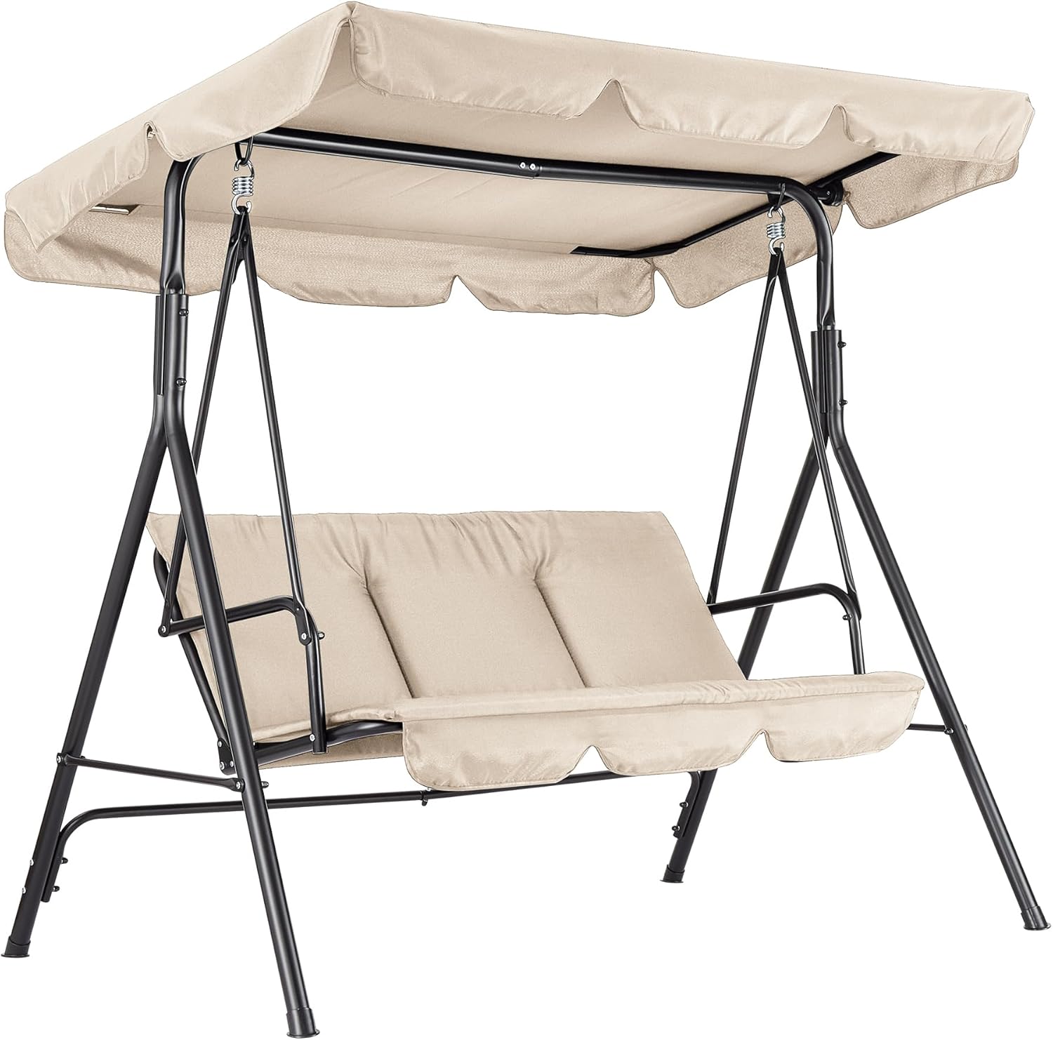 Kids Outdoor Lawn Chair - Outdoor Swing Chair with Adjustable Canopy,