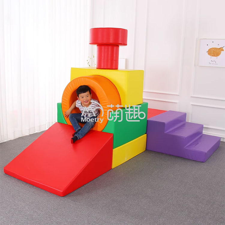 Kids Outdoor Equipment - Moetry Train Shaped Baby Colourful Foam