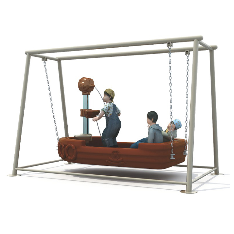 Kids Outdoor Equipment - Pirate Ship Shape Swing Chair Outdoor