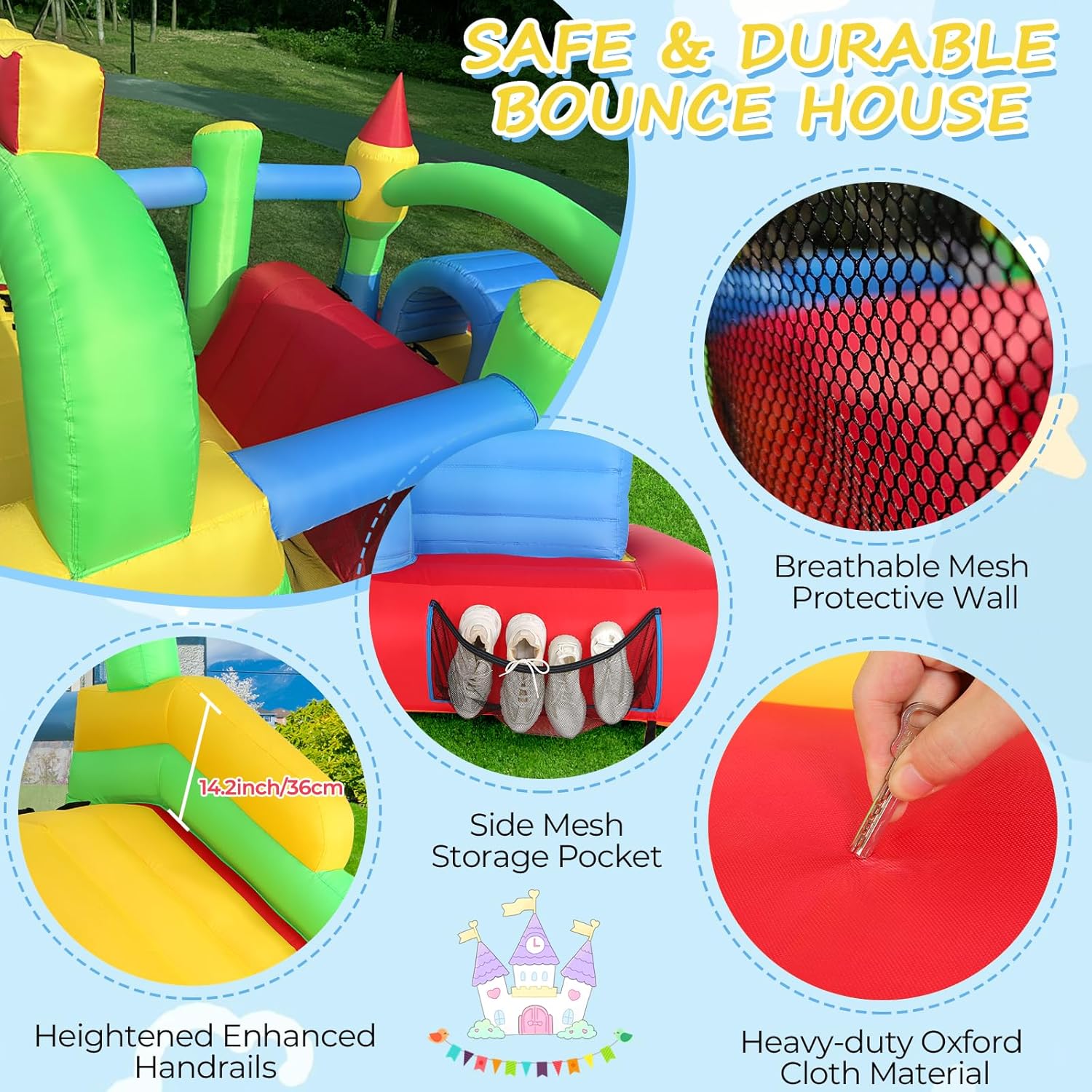 Inflatable Obstacle Course for - Kids Outdoor Wendy House review and price