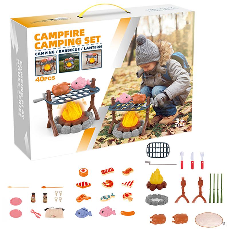 Kids Pretend Camping Set Mini  - Kids Outdoor Grill Set review and price
