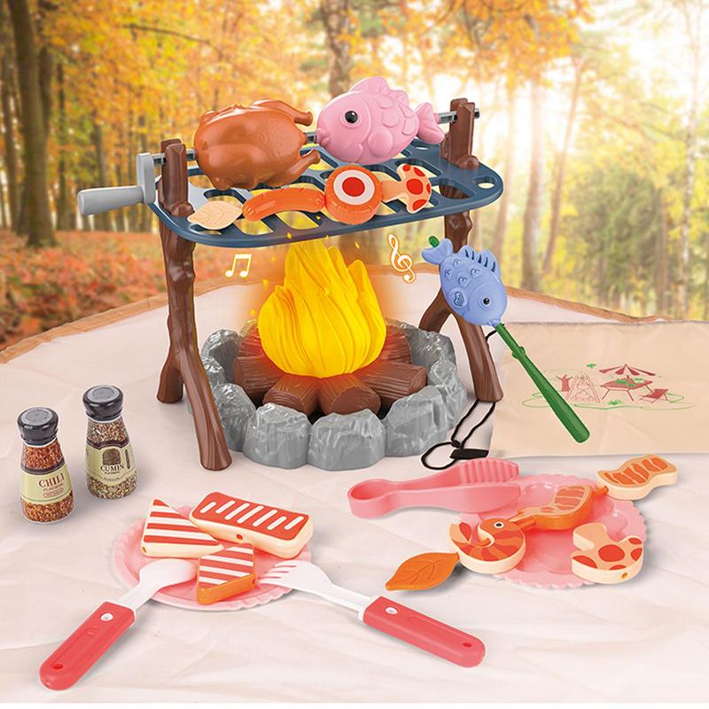 Kids Pretend Camping Set Mini  - Kids Outdoor Grill Set review and price