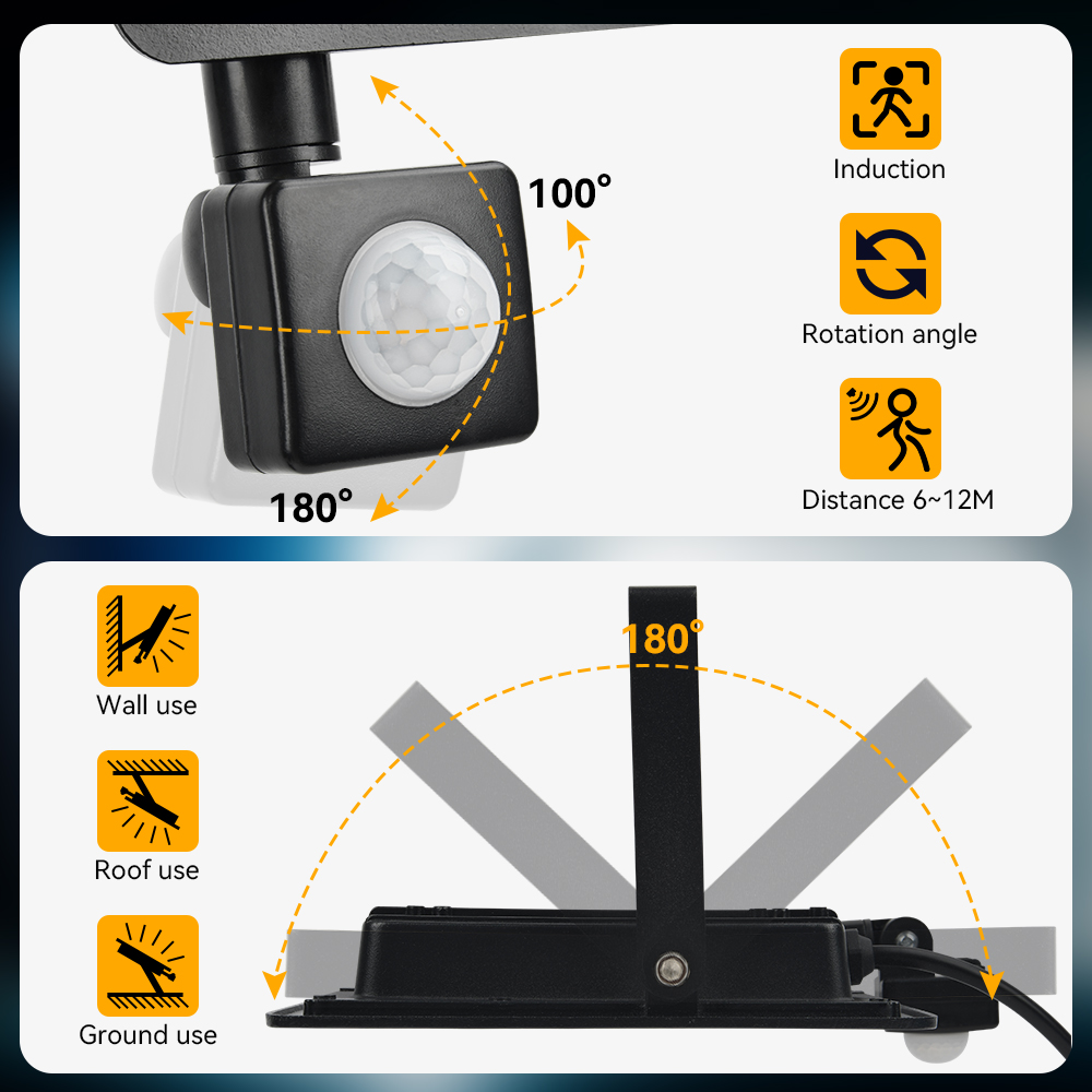 200W LED PIR Motion sensor flo - Balance Beam Outdoor review and price