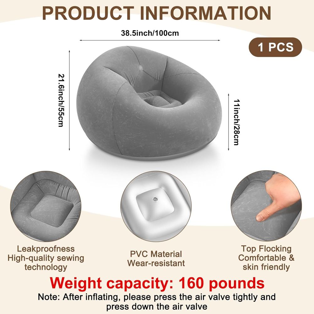 Inflatable Bean Bag Chairs, Gr - Kids Outdoor Furniture review and price