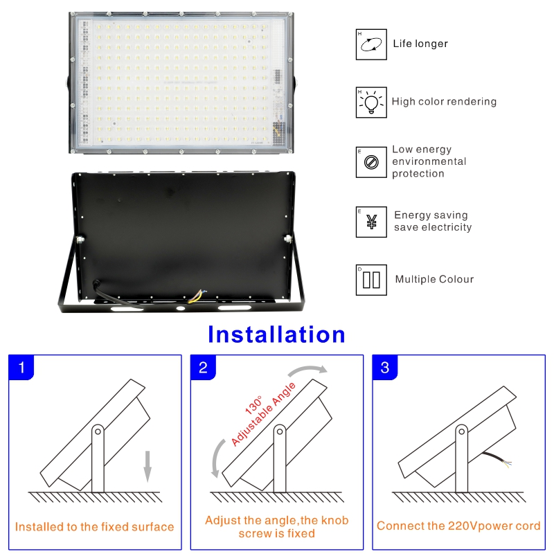 1/2/3PCS 110V 220V Led Flood L - Balance Beam Outdoor review and price