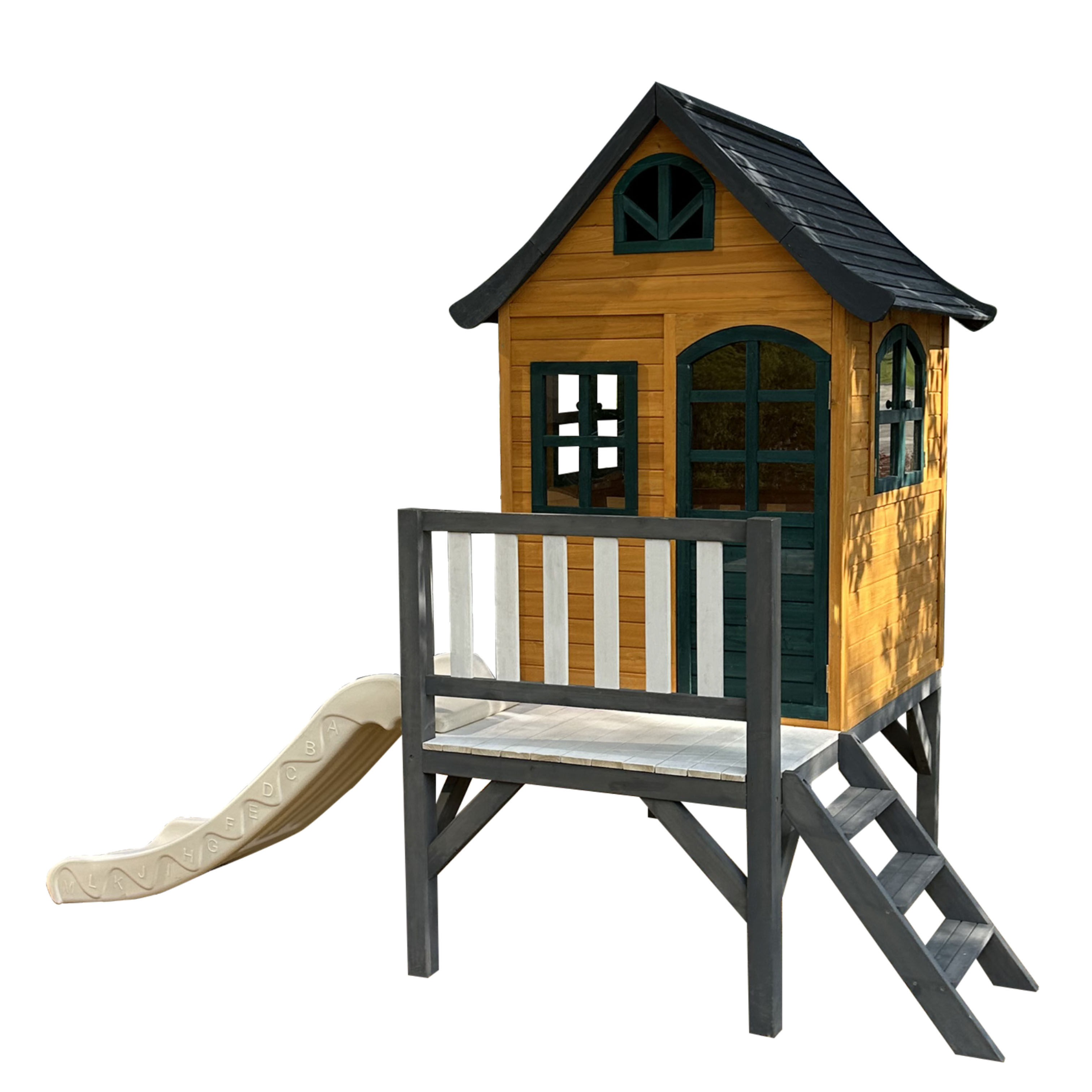 Outdoor large slide kids woode - Kids Outdoor Treehouse review and price