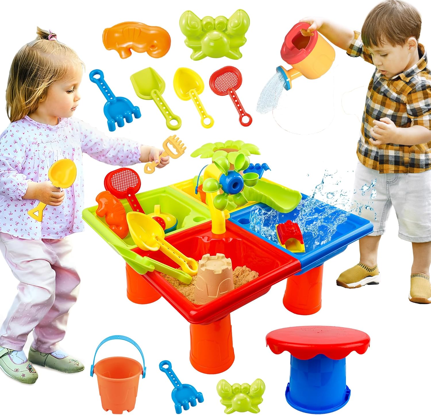 25 Pcs Summer Water Table for  - Kids Outdoor Activity Toys review and price