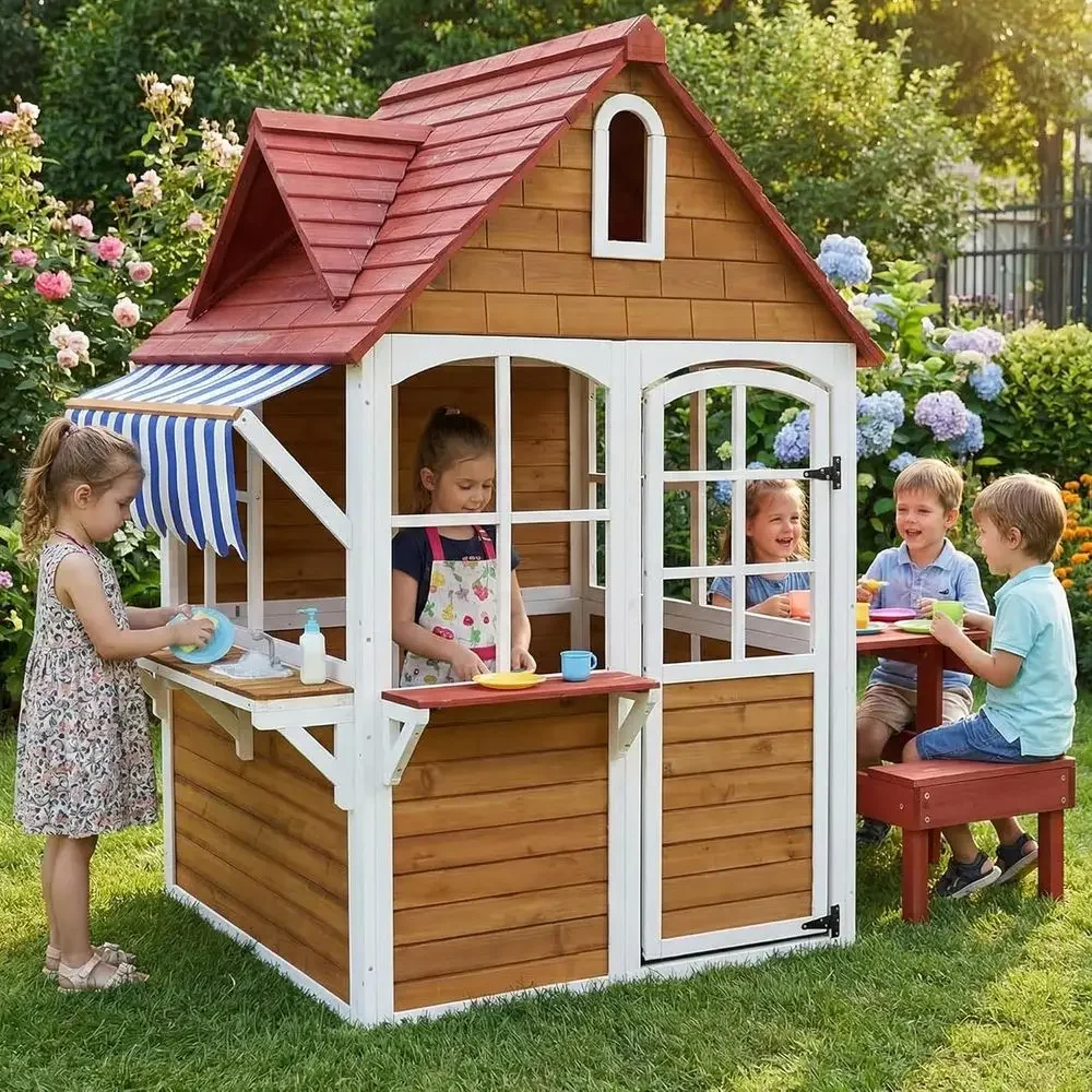 Large Solid Wood Outdoor Kids  - Kids Outdoor Sink review and price