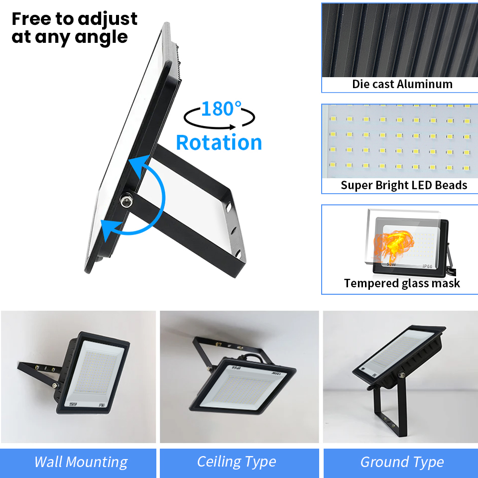 LED Floodlight AC220V 110V 10- - Balance Beam Outdoor review and price