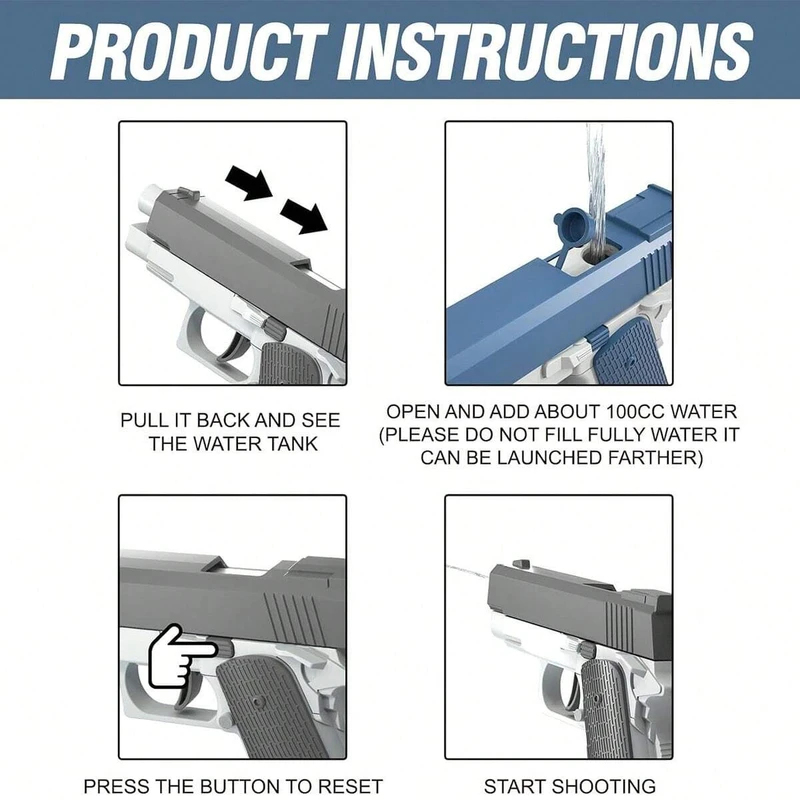 M1911 Water Guns Pistol Toy Sq - Kids Outdoor Activity Toys review and price