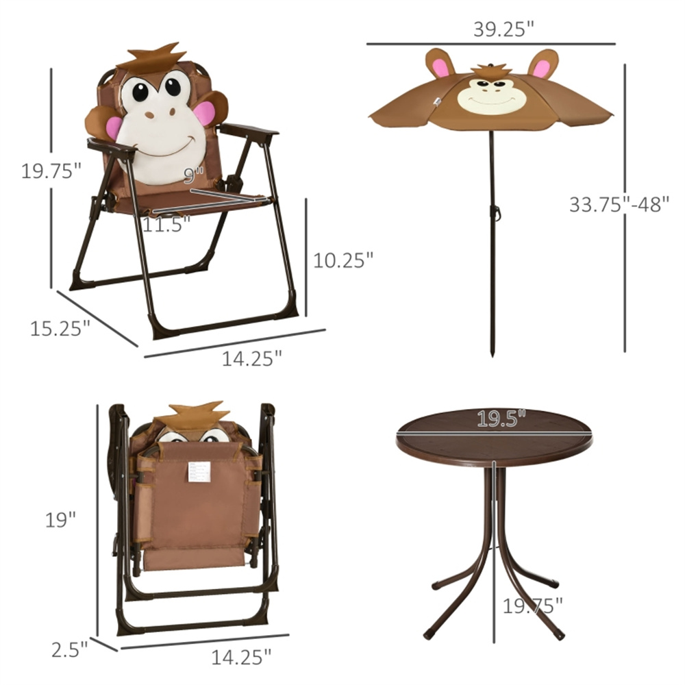 Cute Monkey Kids Patio Table C - Kids Outdoor Lawn Chair review and price