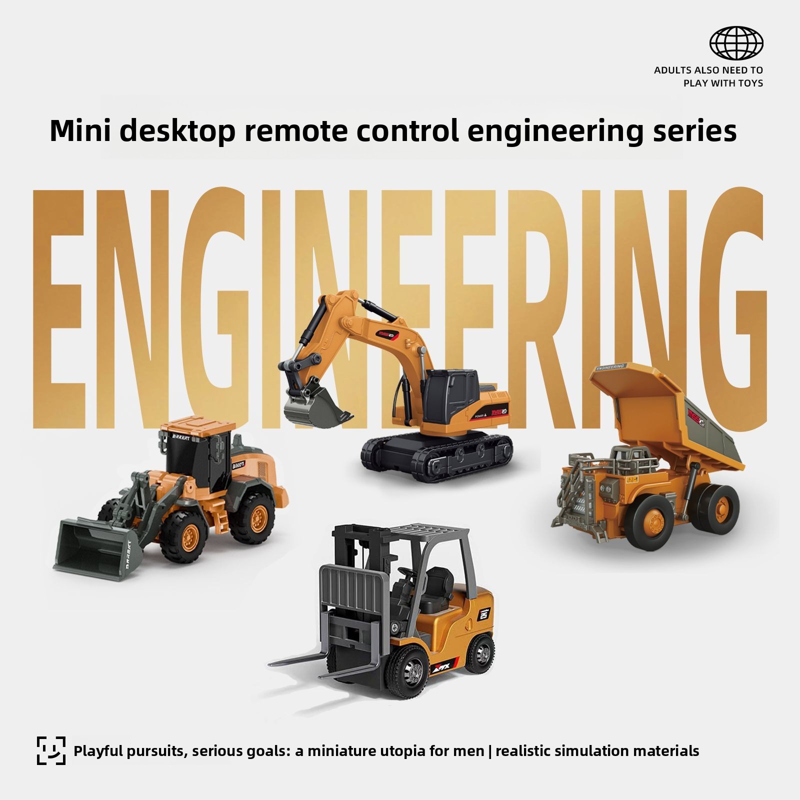 1:64 Metal RC Engineering Car  - Kids Outdoor Excavator review and price