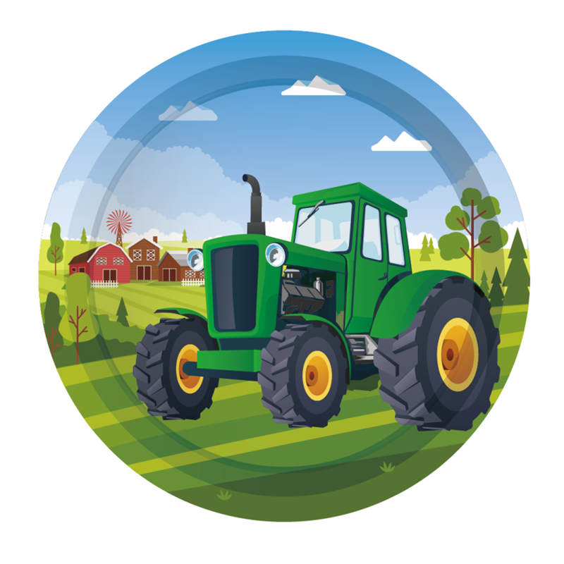 Green Farm Tractor Theme Dispo - Kids Outdoor Excavator review and price