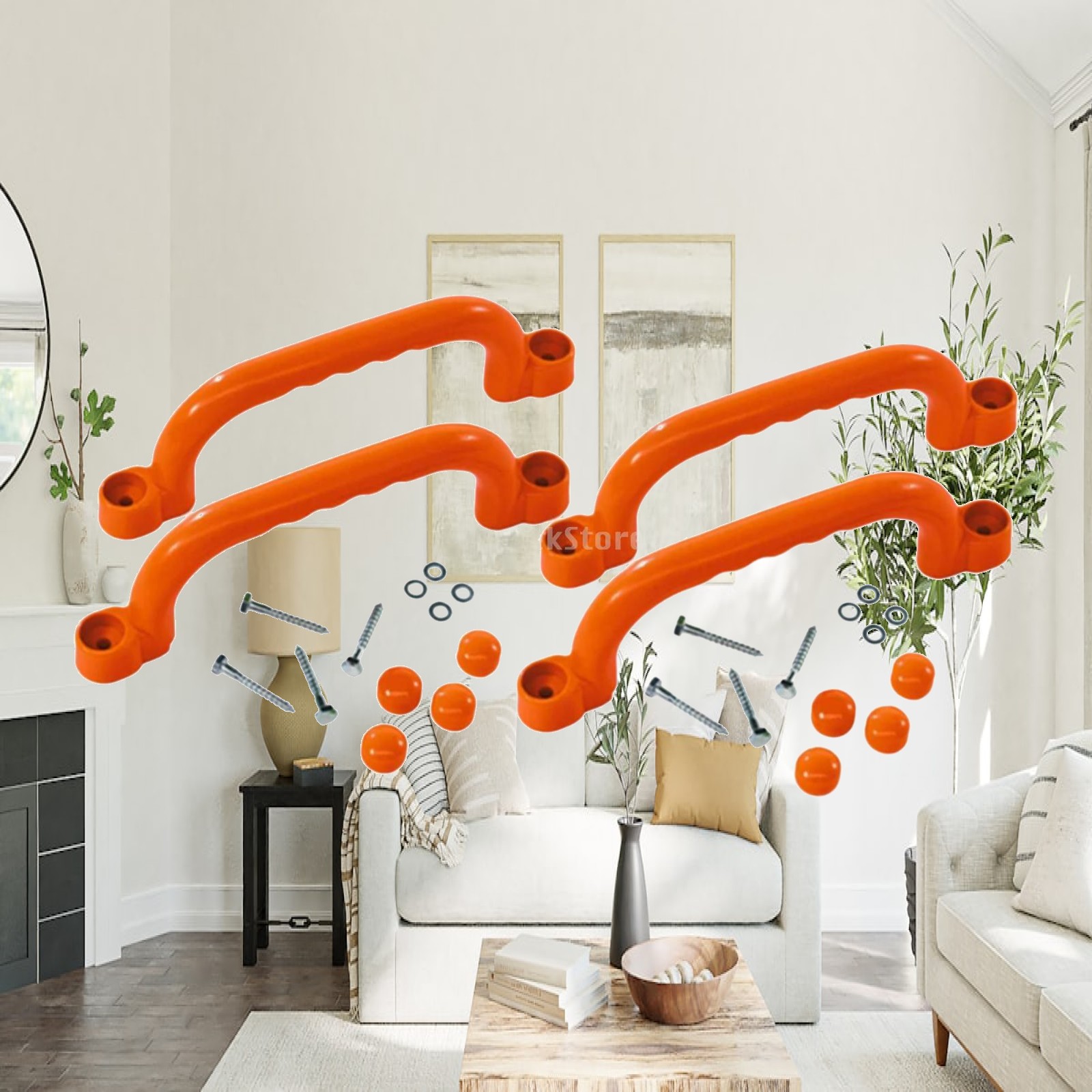 4x Climbing Handles Easy to In - Kids Outdoor Treehouse review and price