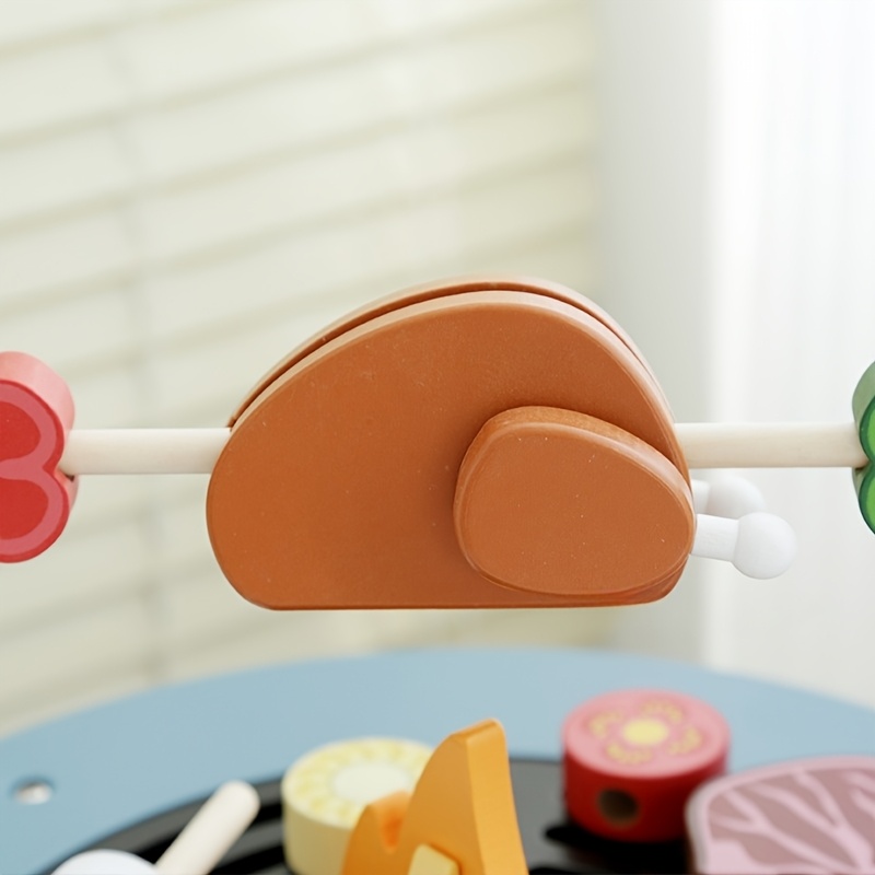 Wooden Barbecue Playset For Ki - Kids Outdoor Grill Set review and price