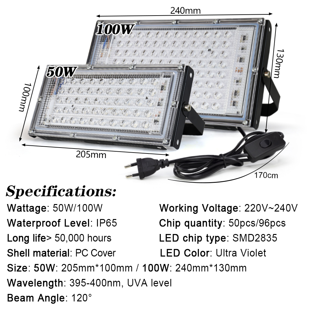 UV Led Flood Light 50W 100W 15 - Balance Beam Outdoor review and price