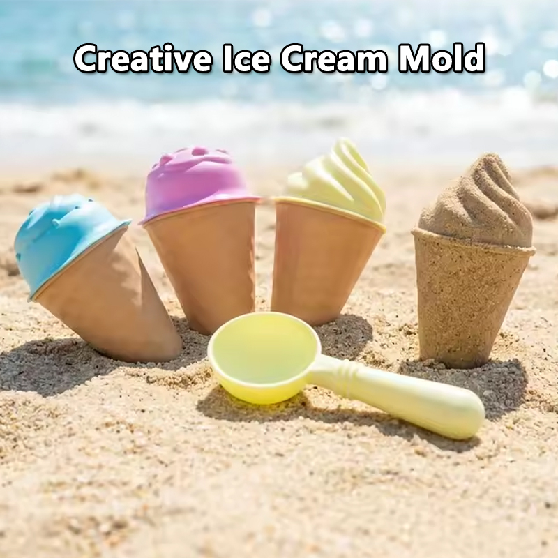 Kids Ice Cream Cone Sand Mold  - Kids Outdoor Activity Toys review and price