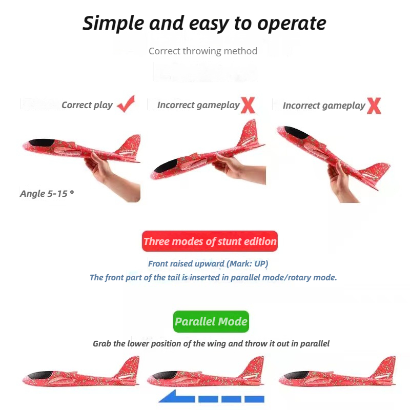 48cm Large Foam Airplane Child - Kids Outdoor Activity Toys review and price