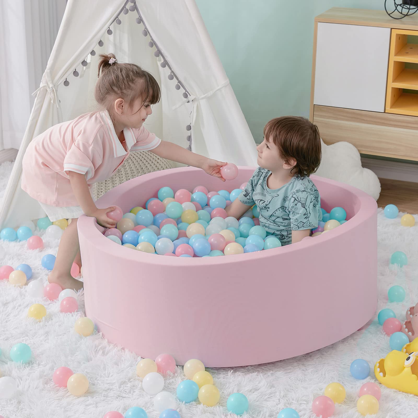 Foam Baby Ball Pit for Toddler - Kids Outdoor Wendy House review and price
