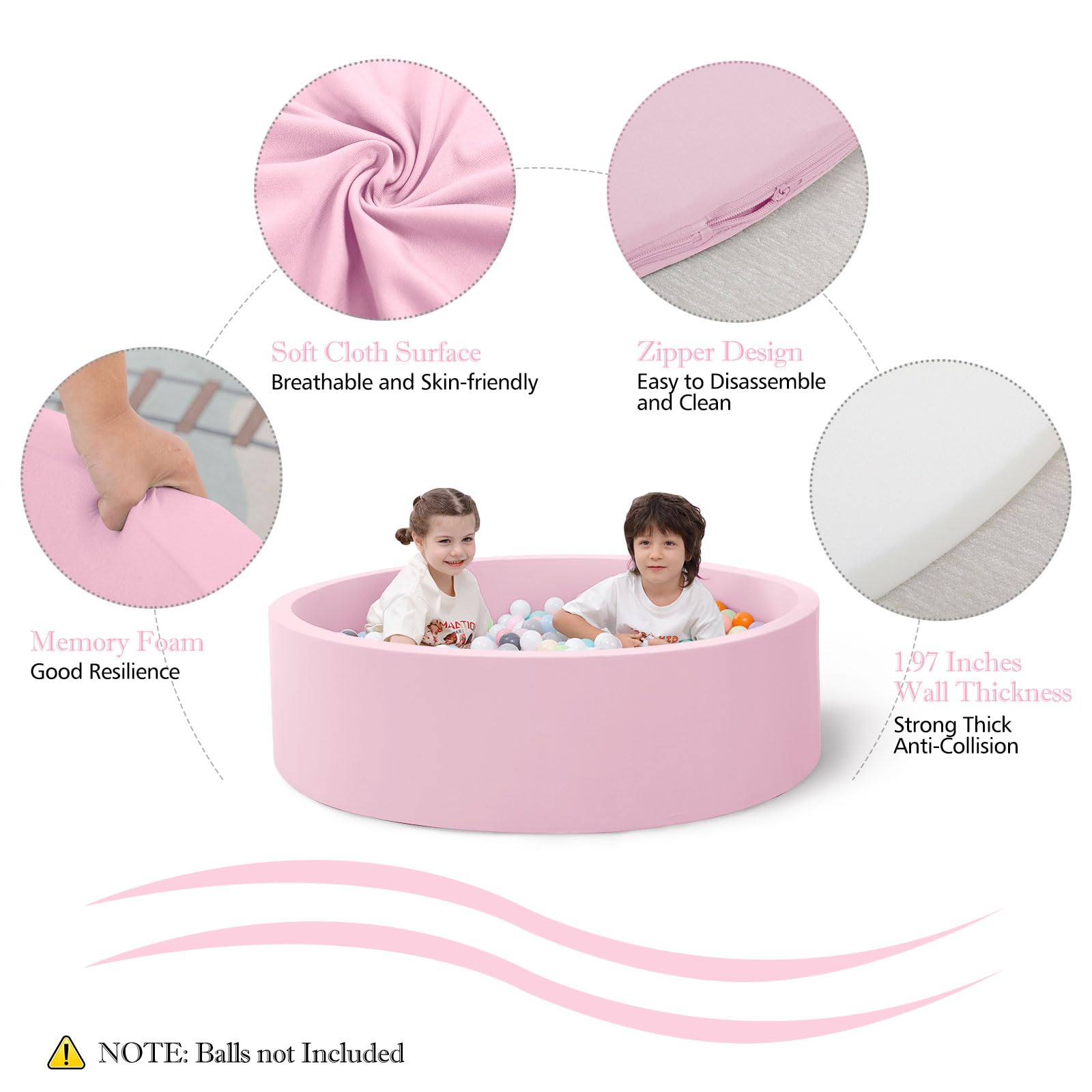 Foam Baby Ball Pit for Toddler - Kids Outdoor Wendy House review and price