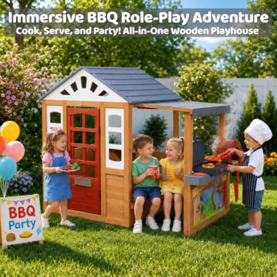 Outdoor Playhouse For Kids Age - Kids Outdoor Grill Set review and price