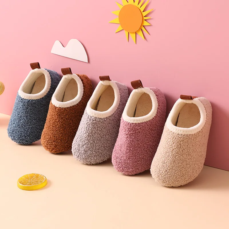 Children Cotton Slippers Solid - Kids Indoor Outdoor Slippers review and price
