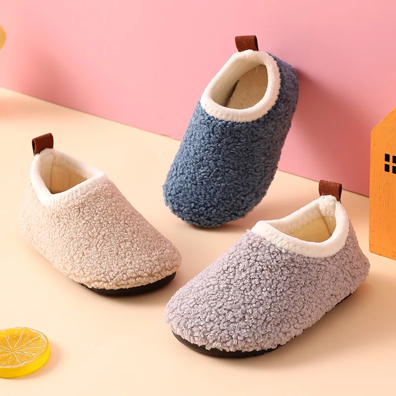 Children Cotton Slippers Solid - Kids Indoor Outdoor Slippers review and price