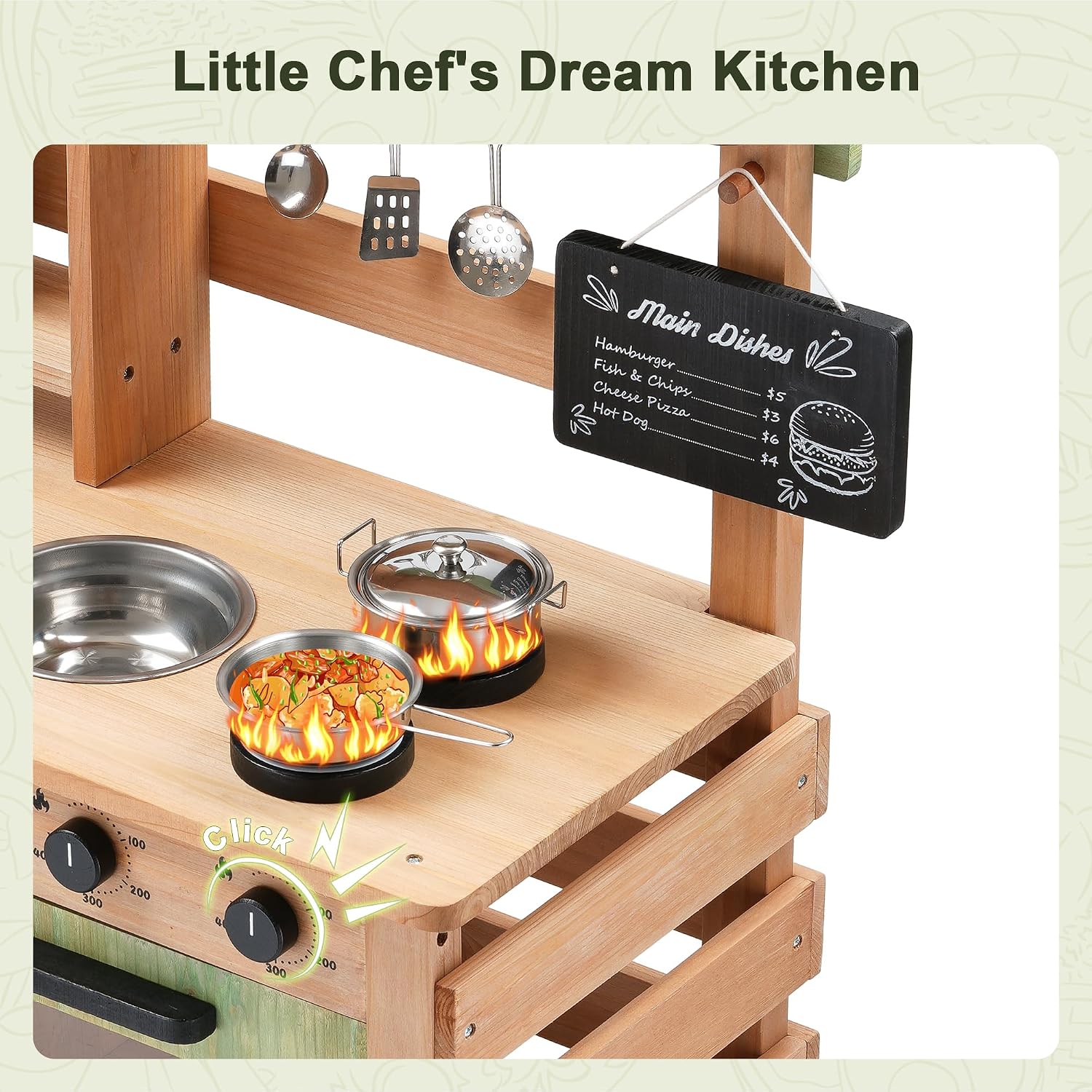 OLLIKIVI Outdoor Play Kitchen  - Kids Outdoor Sink review and price