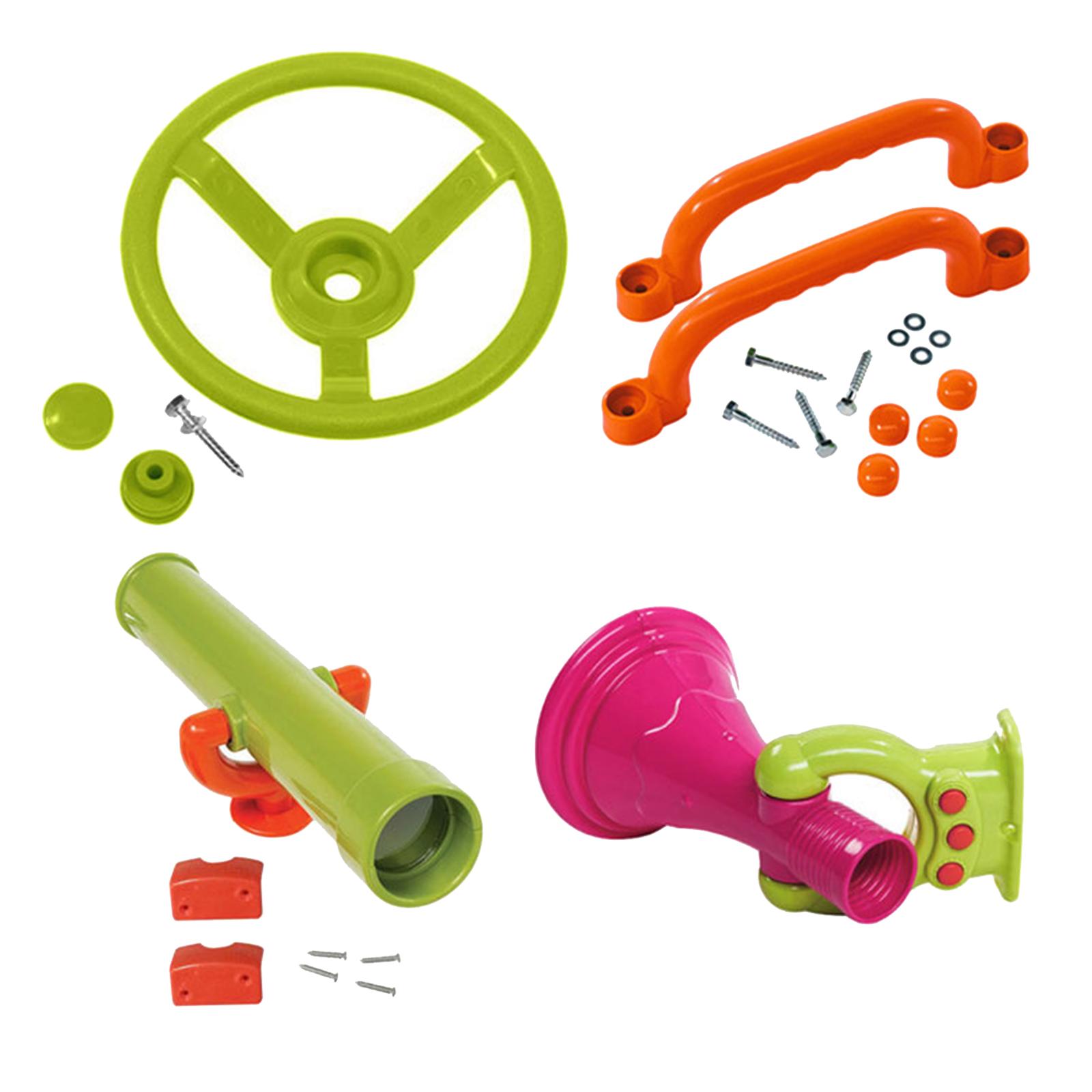 4 Pieces Jungle Gym Kingdom Pl - Kids Outdoor Treehouse review and price