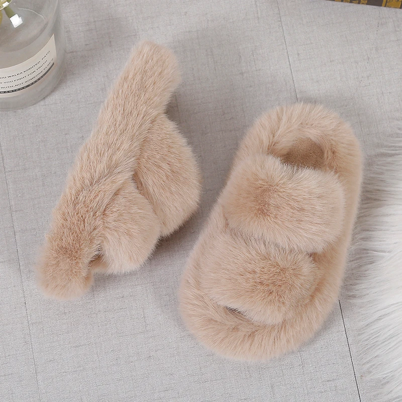 Girls Winter Fur Slippers Clas - Kids Indoor Outdoor Slippers review and price