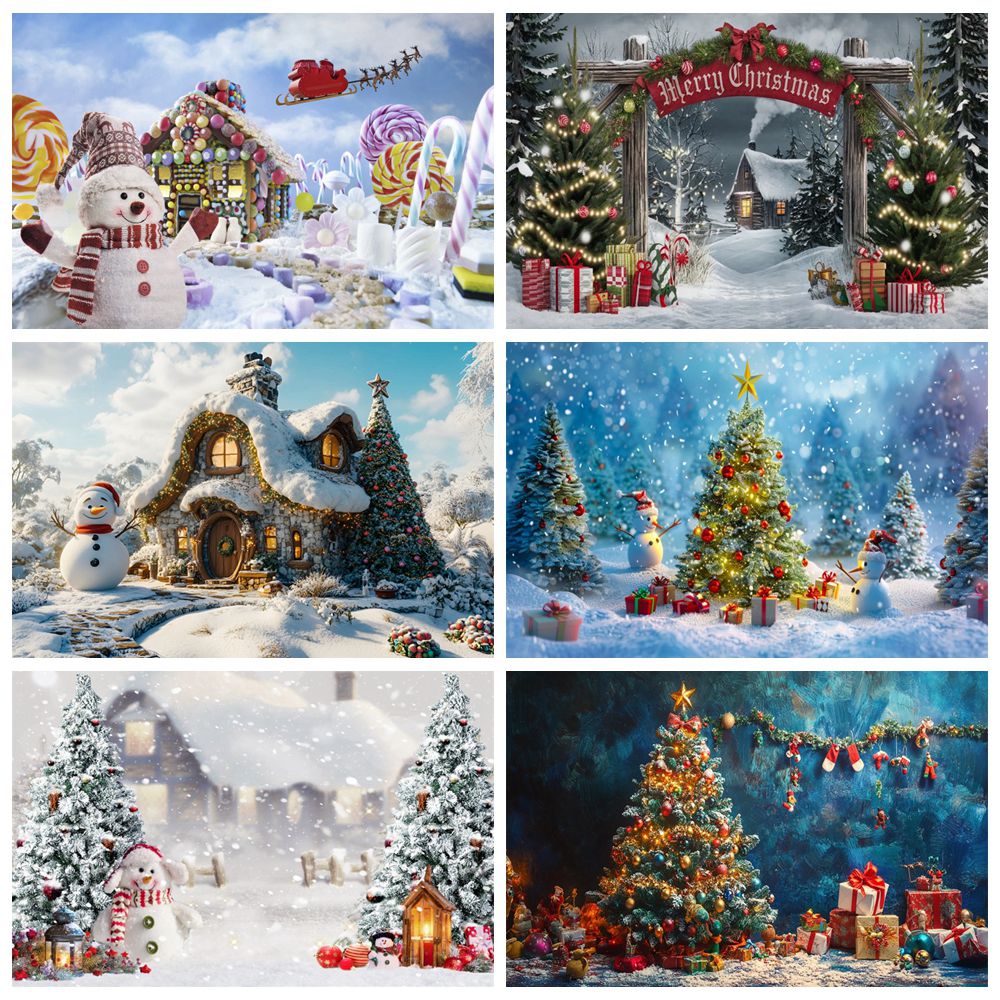 Winter Christmas Backdrop Outd - Kids Outdoor Treehouse review and price