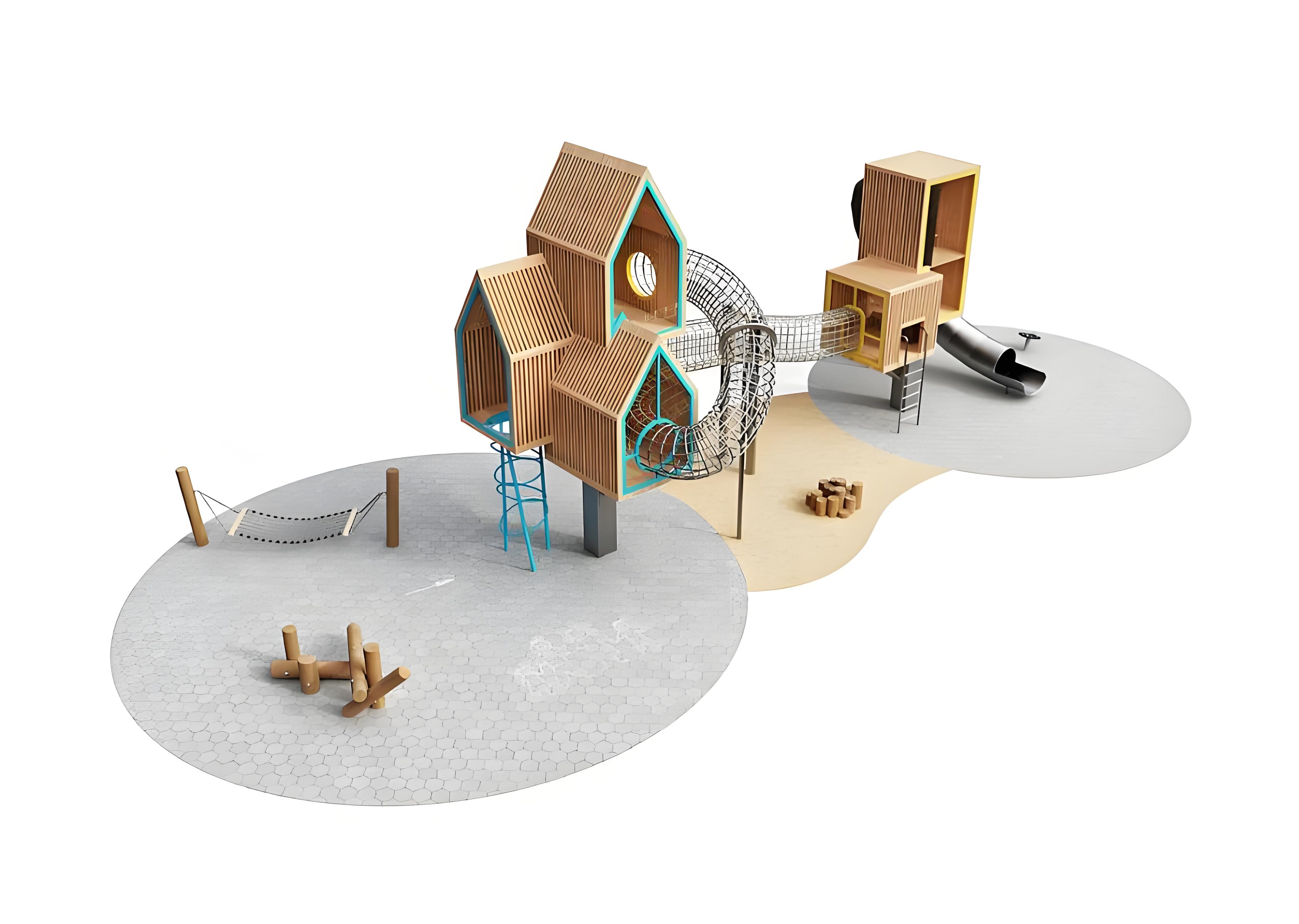 Custom Outdoor Amusement Park  - Kids Outdoor Treehouse review and price